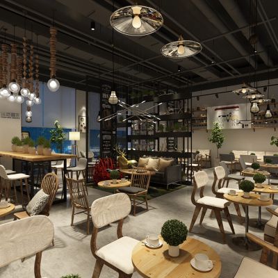 工业风沫恋喜茶店铺