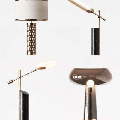 现代台灯组合