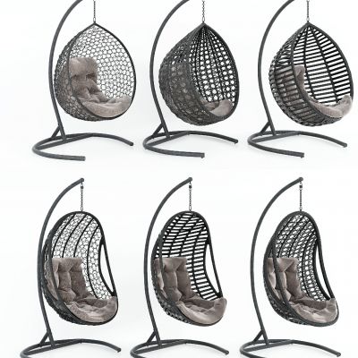 北欧户外藤编编织吊椅腾椅组合