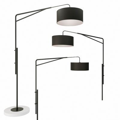 现代黑色落地灯