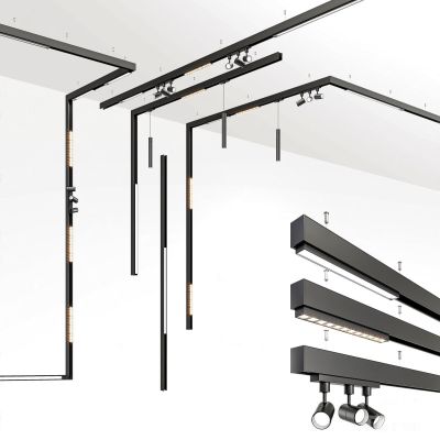 现代轨道灯磁吸轨道灯