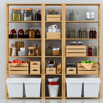 现代厨房调味品置物架