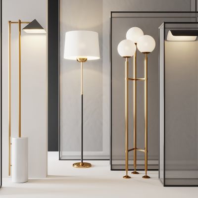 现代落地灯组合