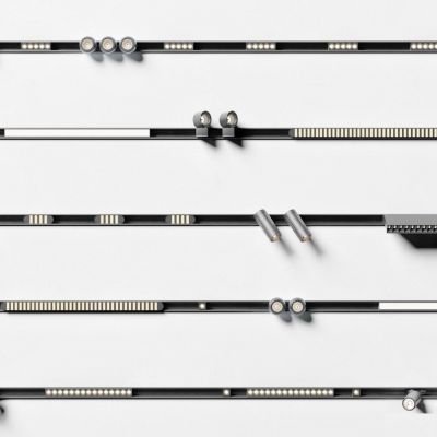 现代磁吸射灯轨道灯组合