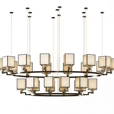 新中式轻奢多头吊灯