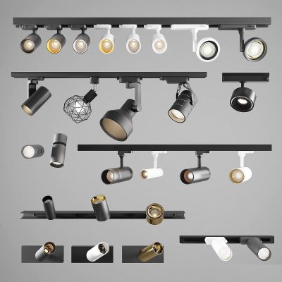 现代轨道灯射灯