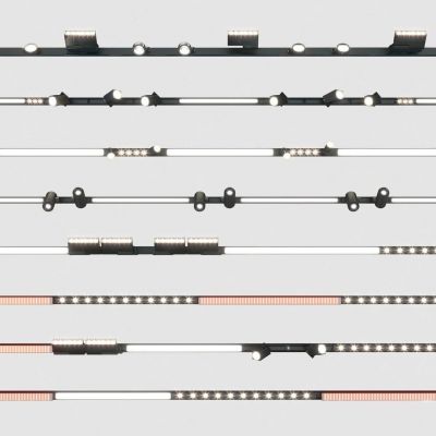 现代磁吸铁艺射灯轨道灯组合