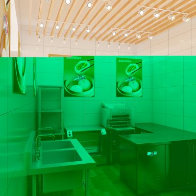 新中式包子店后厨