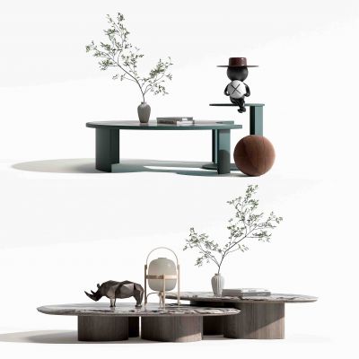 现代茶几摆件组合