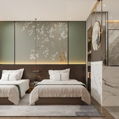 新中式酒店客房