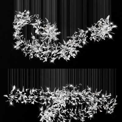 现代大型艺术水晶吊饰吊灯