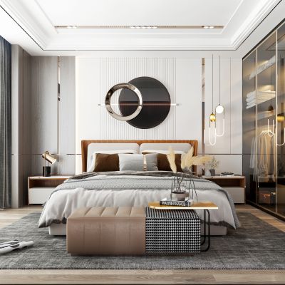 现代卧室主人房