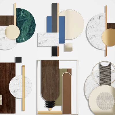 现代简约轻奢墙饰挂饰组合