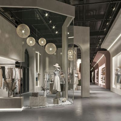 现代女装专卖店服装店