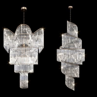 现代轻奢大吊灯组合