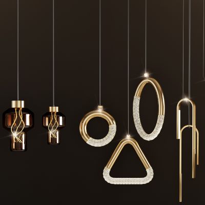 现代轻奢吊灯组合