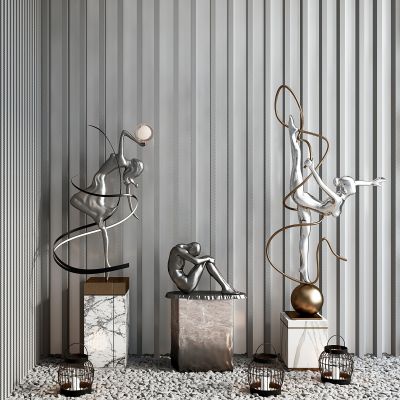 现代芭蕾舞人物雕塑雕像摆件