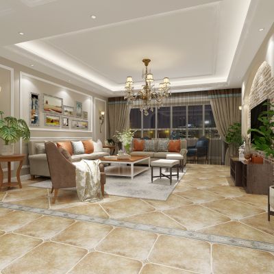 田园风格客餐厅