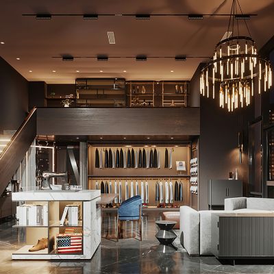 现代高级服装店