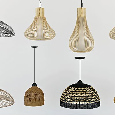 北歐編織吊燈
