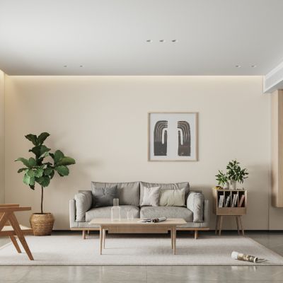 现代原木客餐厅