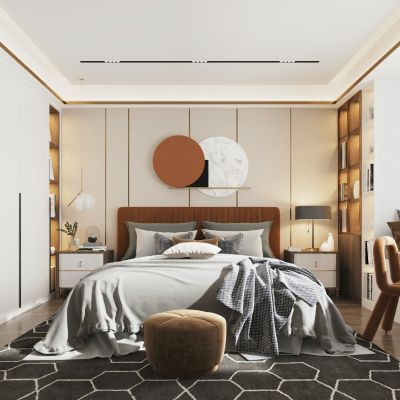现代轻奢卧室