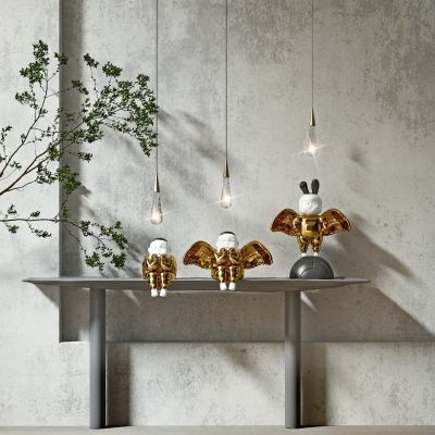 现代人物雕塑金属小人摆件