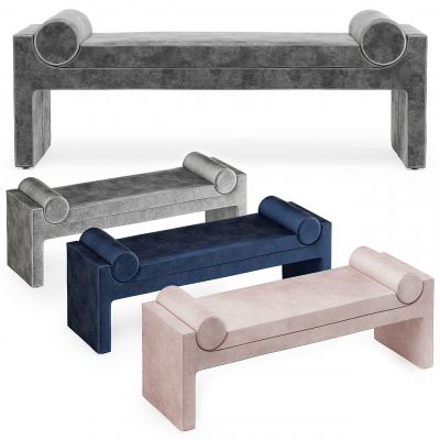 后现代床尾凳3D模型