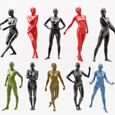 现代女性人体模特