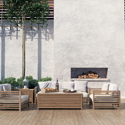 现代户外沙发组合