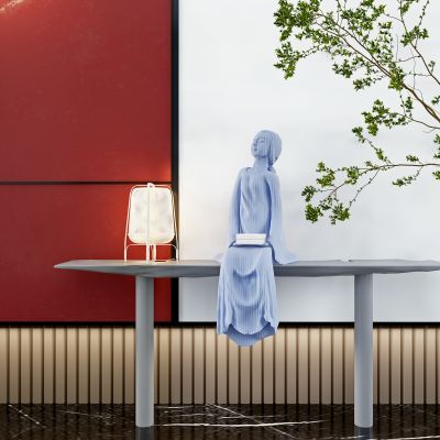 新中式人物雕塑摆件