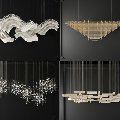 新中式吊灯水晶吊灯组合