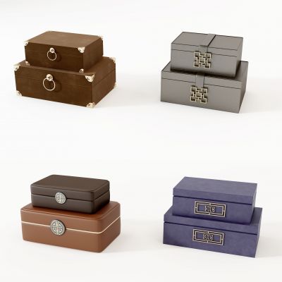 新中式软装箱子盒子组合