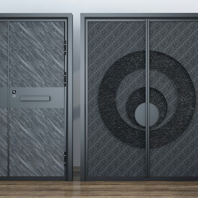 现代别墅入户防盗门