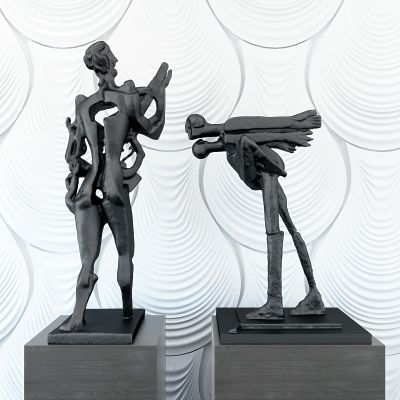现代抽象人物雕塑