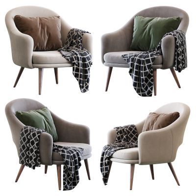 现代布艺休闲椅