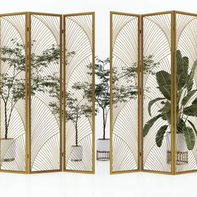 现代金属铁艺隔断