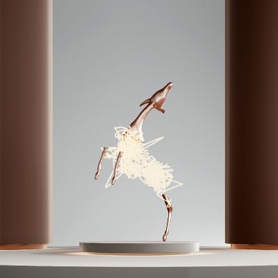 现代麋鹿小鹿雕塑摆件