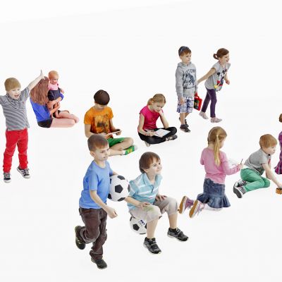 欧式儿童小孩人物