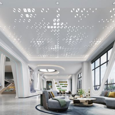 现代科技前台大厅