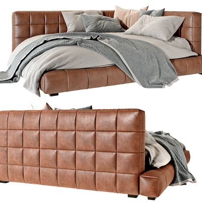 现代皮革美人榻