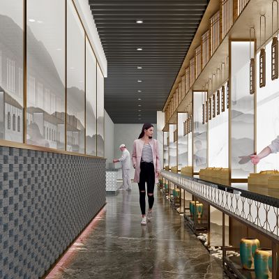 新中式餐厅餐馆餐厅