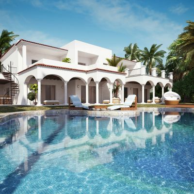 美式别墅室外空间