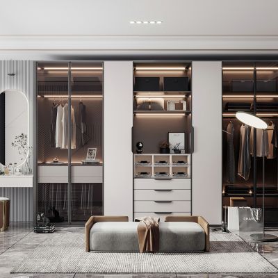 现代衣帽间