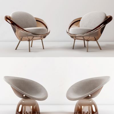 现代异形单人椅组合