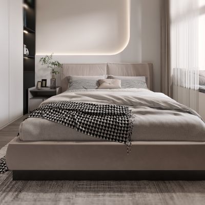 现代卧室，卧室