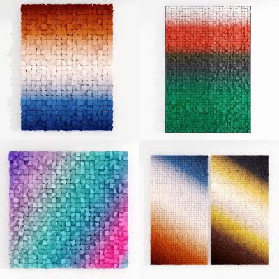 现代立体挂画装饰画组合