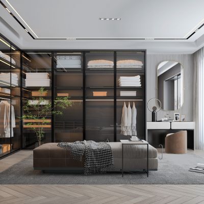 现代衣帽间