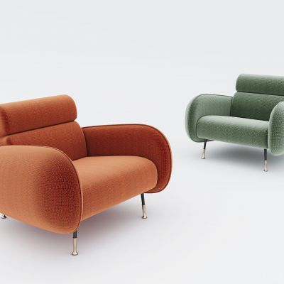 现代单人沙发椅3D模型