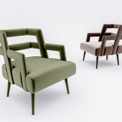 现代单人沙发椅